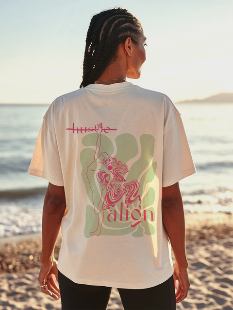 Oversized T-Shirt »Hustle/Align«
