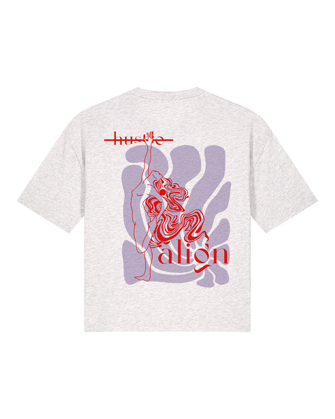 Cropped Shirt "Hustle/Align"