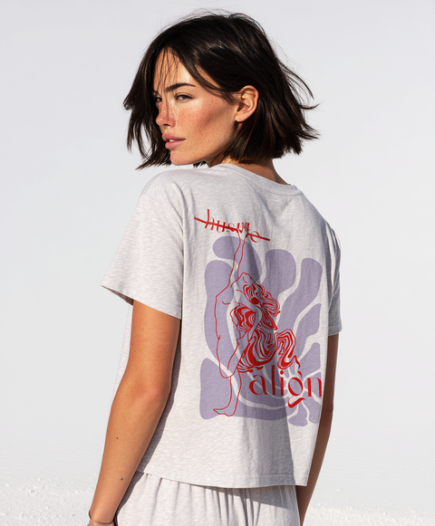 Cropped Shirt "Hustle/Align"