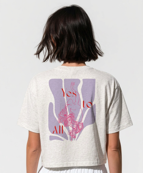 Cropped Shirt "Yes to All"