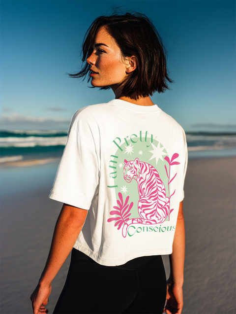 Cropped Shirt "I am Pretty Conscious"