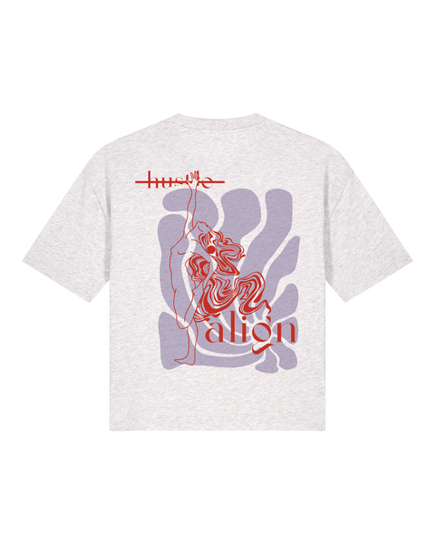 Cropped Shirt "Hustle/Align" - Pretty Conscious