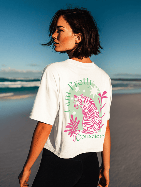 Cropped Shirt "I am Pretty Conscious" - Pretty Conscious