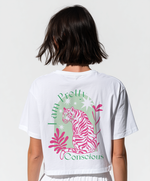 Cropped Shirt "I am Pretty Conscious"