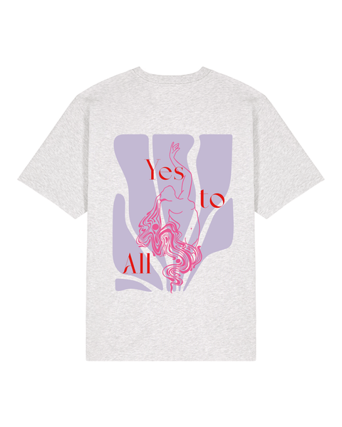 Oversized T-Shirt "Yes to All" - Pretty Conscious