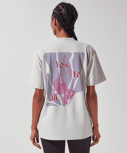 Oversized T-Shirt "Yes to All" - Pretty Conscious